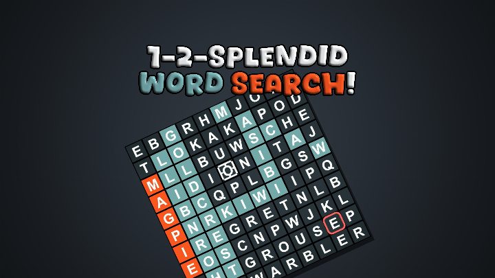 1-2-Splendid Word Search!